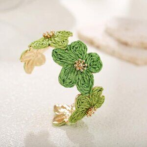 Flower Cuff Bracelet